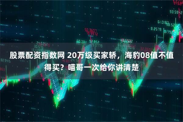 股票配资指数网 20万级买家轿，海豹08值不值得买？喵哥一次给你讲清楚